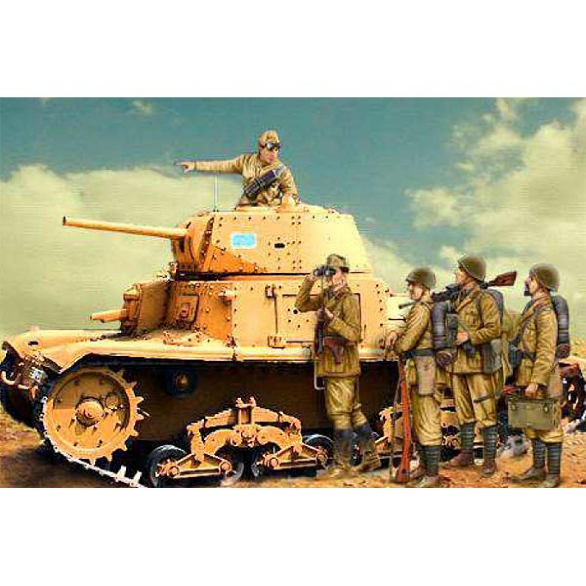 Italeri Carro Armato M14/41 I Series With Italian Infantry 1 35 Model Kit 6543 for sale online