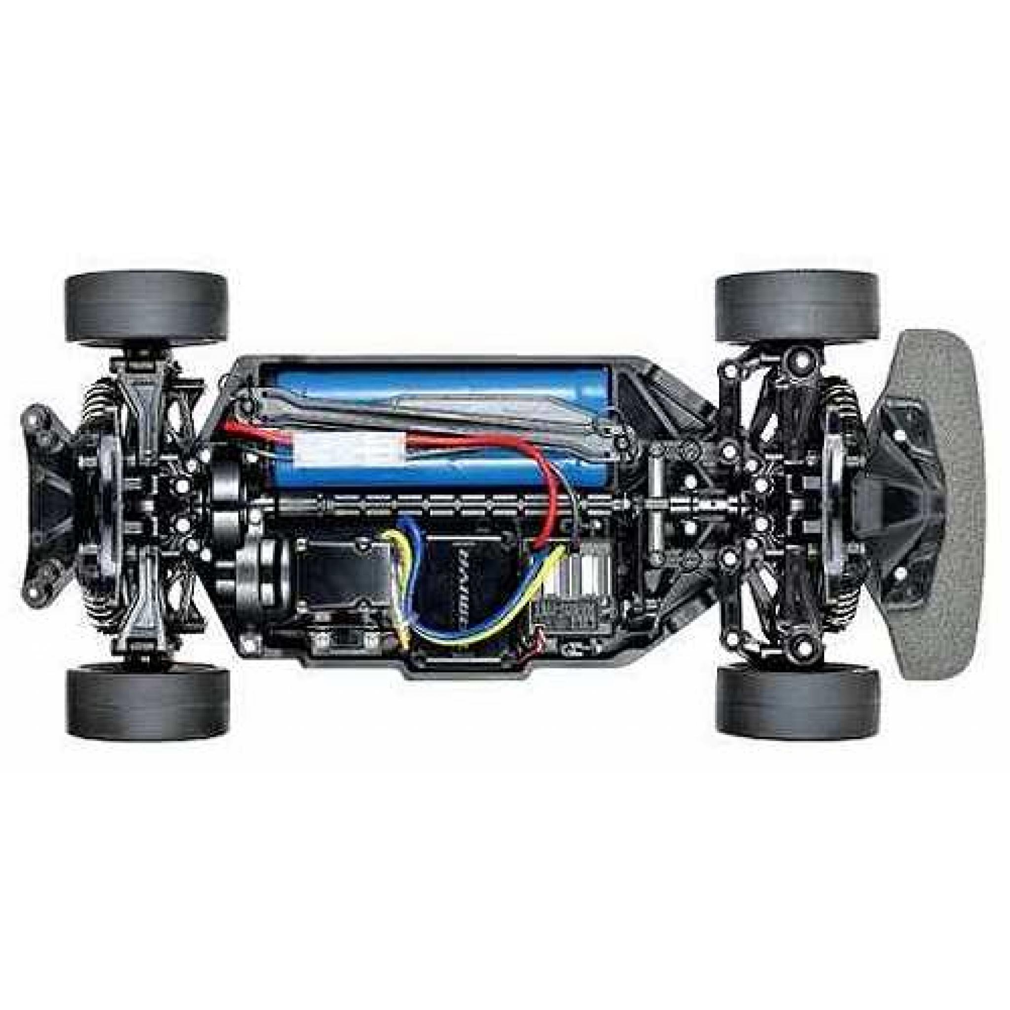Tamiya RC Bausatz Mazda RX-7 FD3S 1:10 – TT-02D Drift-Chassis, Mit LED-Set, Unlackiert