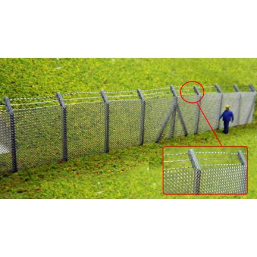 95722 Ancorton Security Fencing With Barbed Wire Top Oo/Ho