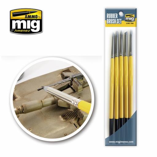 Mig 7606 Rubber Brush Set
