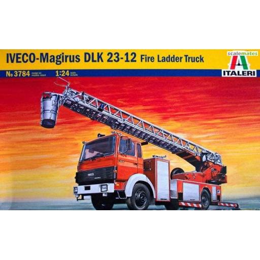 3784 Iveco Magirus Dlk 26-12 Fire Truck With Ladder 1:24 Italeri