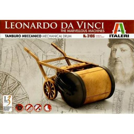 3106 Leonardo Da Vinci Tamburo Meccanico Mechanical Drum Italeri