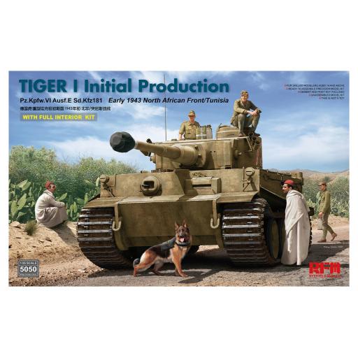 5050 Tiger 1 Initial Production Early 1943 Full Interior 1:35 Rfm Ryefield