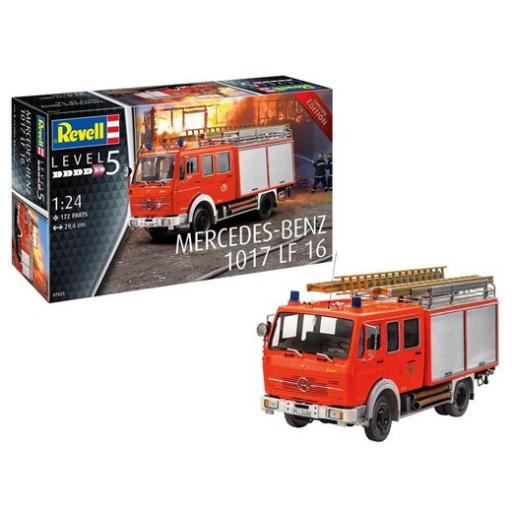 07655 Fire Truck Mercedes-Benz 1017 Lf16 1:24 Revell