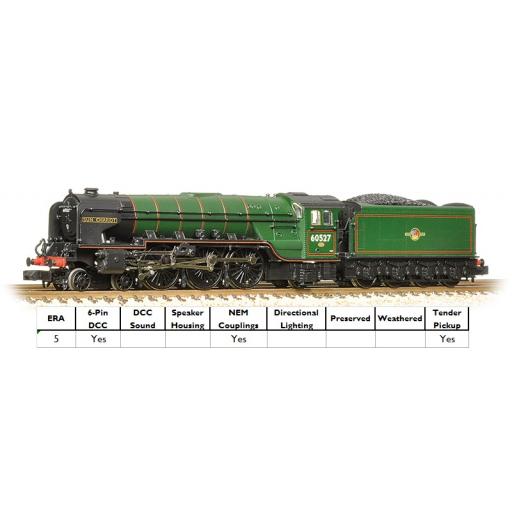 372-387 Class A2 60527 'Sun Chariot' Br Lined Green Late Crest Graham Farish