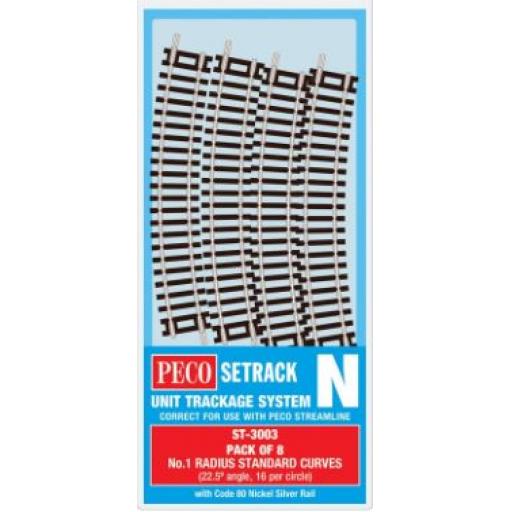 St-3003 No.1 Standard Curve (Pack Of 8) Peco