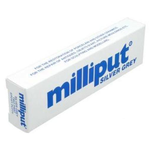 Milliput Silver Grey 2 Part Epoxy Putty 4Oz