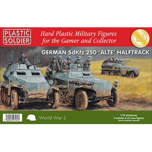 Ww2V20022 German Sdkfz 250 Alte Halftrack Plastic Soldier 1:72