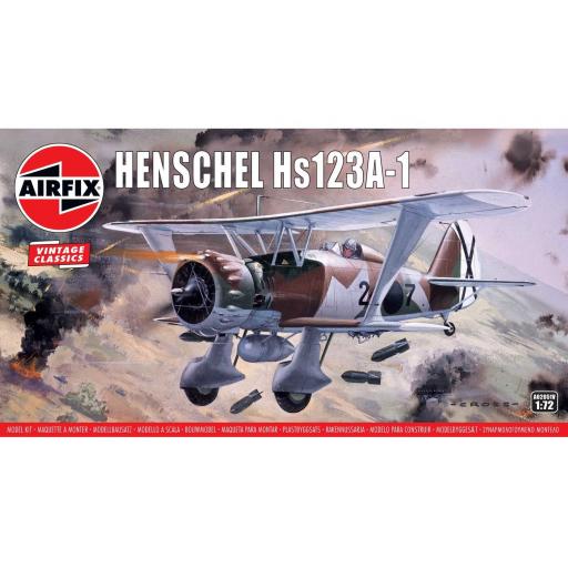 A02051V Henschel Hs123A-1 1:72 Airfix Vintage