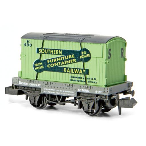 Nr-24 Southern Conflat With Furnature Container Peco