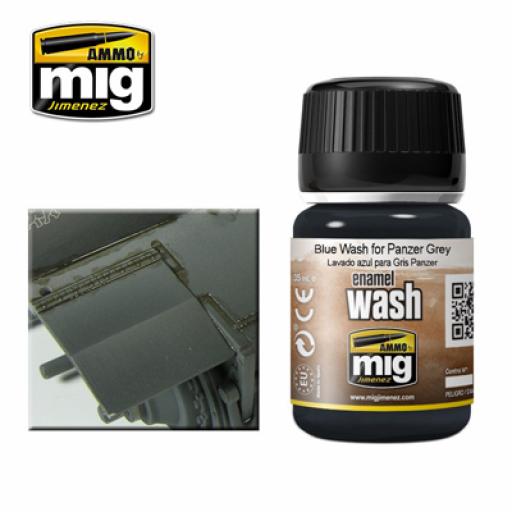 Mig 1006 Blue For Panzer Grey Enamel Wash 35Ml