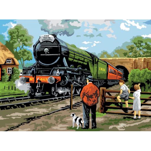 Pal15 Steam Train Painting By Numbers