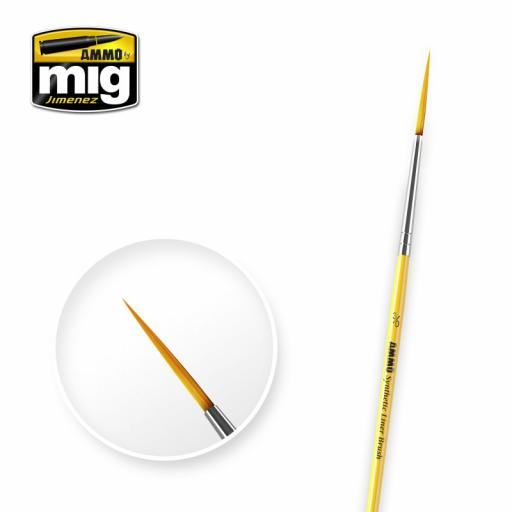 Mig 8590 No.3/0 Syntetic Liner Brush