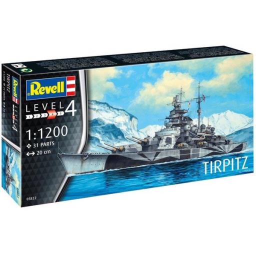 05822 German Tirpitz Battleship 1:1200 Revell