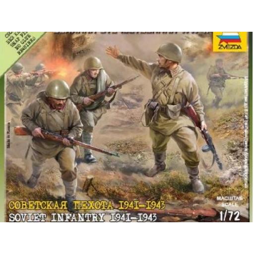 6103 Soviet Infantry 1941 - 1943 1:72 (Snap Fit, No Glue) Zvezda