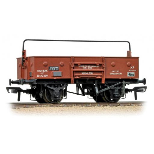 38-452A 13Ton Open Wagon With Steel Rail Highbar Br Bauxite Late Wagon Bachmann