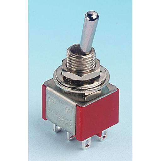 Switch Miniature Dpdt Changeover (On-On) Larger 28014