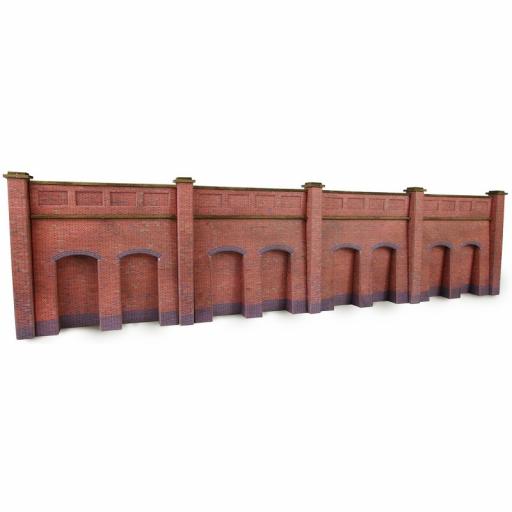 Pn145 Red Brick Retaining Walls (N Gauge) Metcalfe