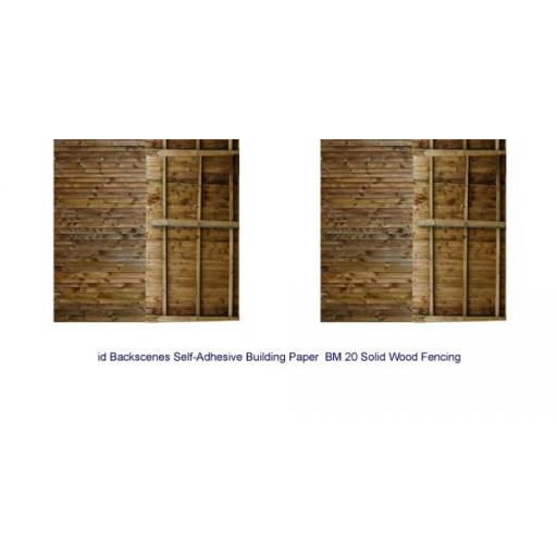 Bm020 Oo Solid Wood Fence Self Adhesive Id Backscenes A4 Each