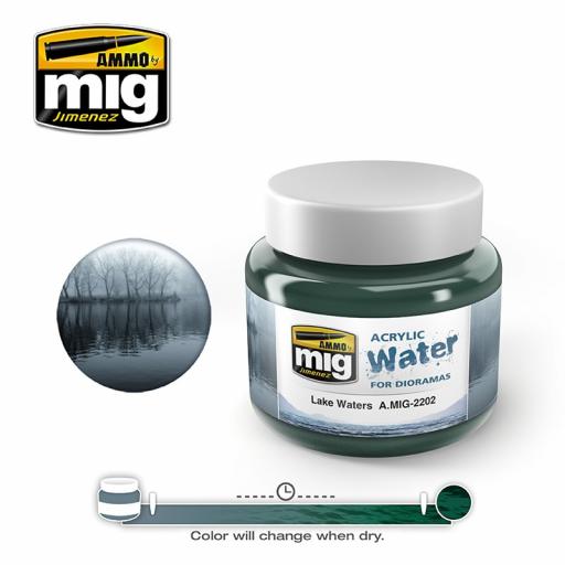 Mig 2202 Lake Waters Acrylic Water 250Ml