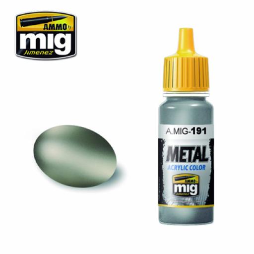 Mig 191 Steel Metal Colour Acrylic Paint 17Ml
