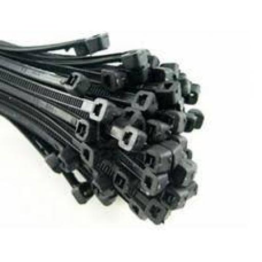 Cable Ties 140Mm X 3.6Mm Black 100 Pcs