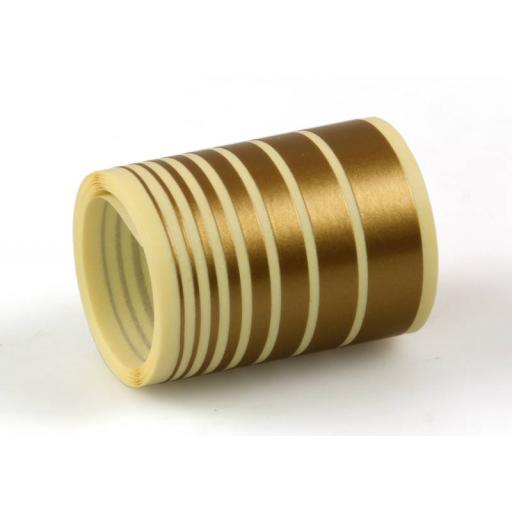 Trimline Gold 2.5M Length Of 8 Different Width Tapes On One Roll; 0.5, 0.8, 1.3, 2.1, 3.3, 5, 7 & 10Mm