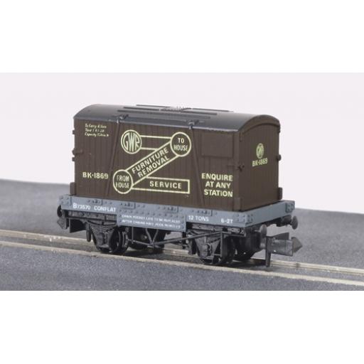 Nr-20 Gwr Furniture Removals Conflat Container Wagon