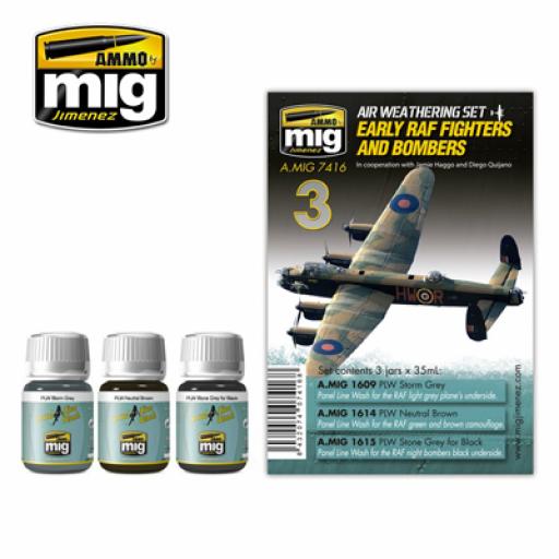 Mig 7416 Early Raf Fighters & Bombers Weathering Set