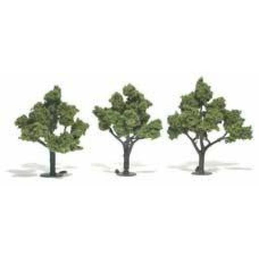 Tr1509 4'' X 5'' Light Green Trees X3 Woodland Scenics