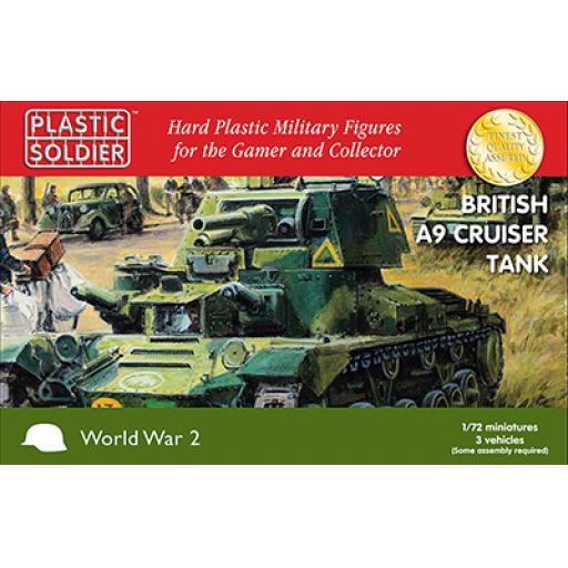 Ww2V20023 British A9 Crusier Tank 1:72 Plastic Soldier Company