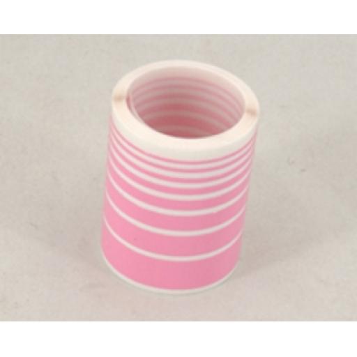 Trimline Pink 2.5M Length Of 8 Different Width Tapes On One Roll; 0.5, 0.8, 1.3, 2.1, 3.3, 5, 7 & 10Mm