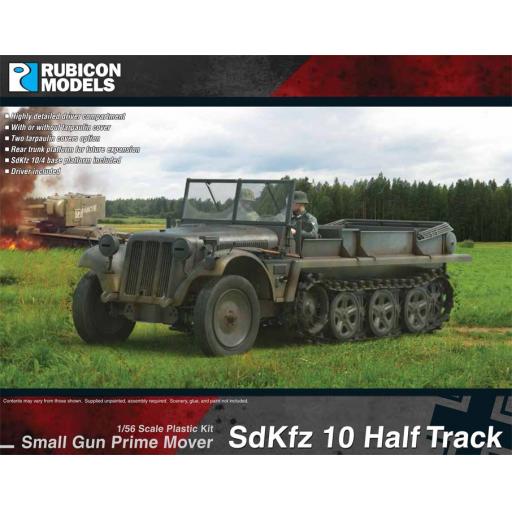 280108 Sdkfz 10 Half Track Small Gun Mover 1:56 Rubicon
