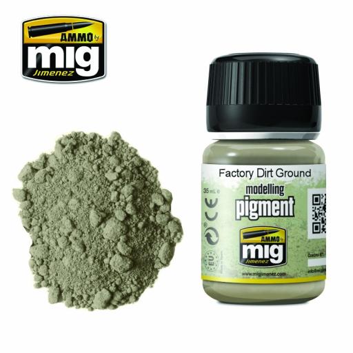 Mig 3030 Factory Dirt Ground Pigment Weathering Powder 35Ml