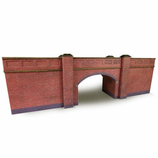 Pn146 Railway Bridge In Red Brick (N Gauge) Metcalfe