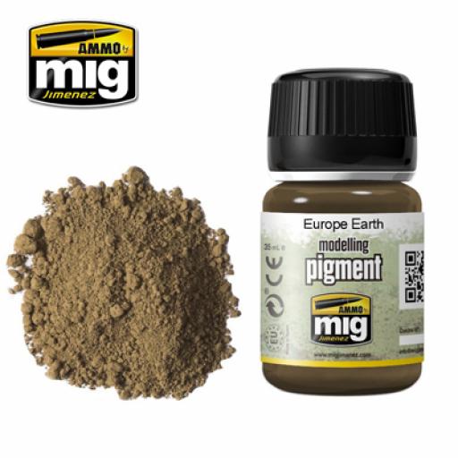 Mig 3004 Europe Earth Pigment Weathering Powder 35Ml