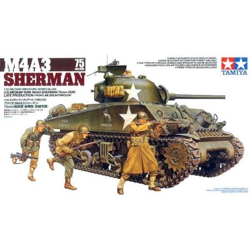 35250 M4A3 Sherman 75Mm Gun 1:35 Tamiya