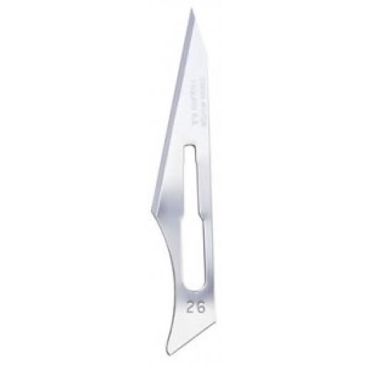 Swann-Morton No.26 Surgical Knife Blades For No.4 Handle