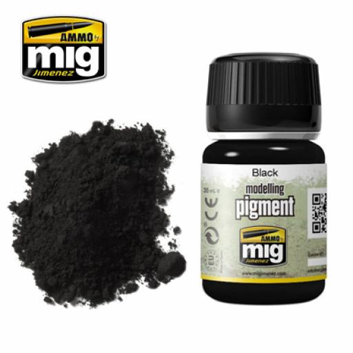 Mig 3001 Black Pigment Weathering Powder 35Ml