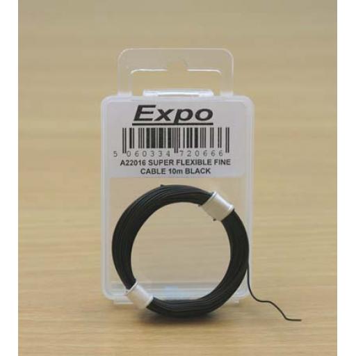 Equipment Super Flexible Fine Wire 10M Black A22016