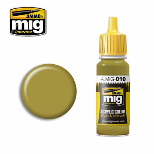 Mig 010 Ral 7028 Dunkelgelb M.W Acrylic Paint 17Ml