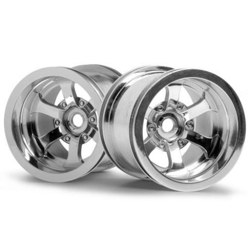 3087 Scorch 6 Spoke Chromewheels (2) Hpi