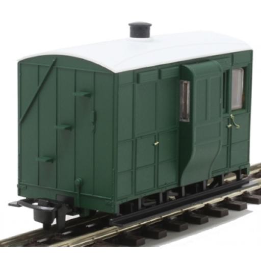 Gr-530Ug Glyn Valley Tramway Brake Coach Green Unlettered Oo-9 Peco