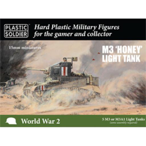 Ww2V20026 M3 Stuart I Honey Light Tank 1:72 Plastic Soldier Company