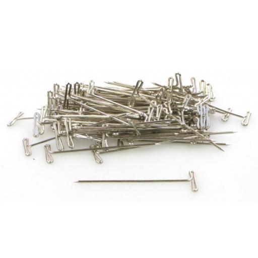 Modelling T-Pins 2'' Large (Aprox 40) Nickel Plated