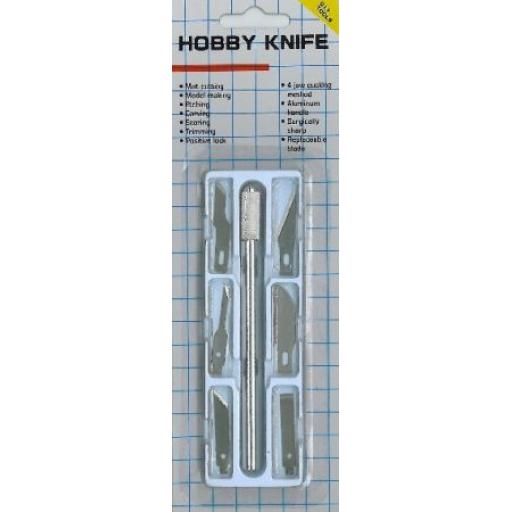 Hobby Knife Set No.2 Handle 6Pc