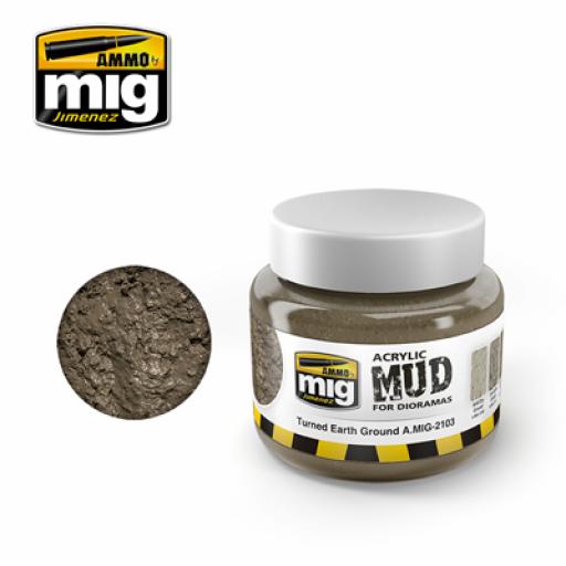 Mig 2103 Turned Earth Ground Acrylic Mud 250Ml