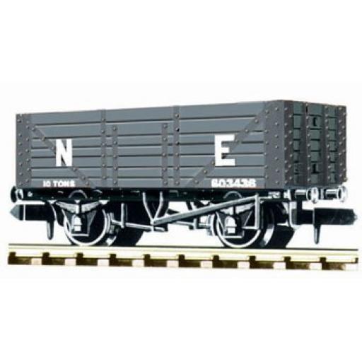 Nr-41E Coal, 7 Plank Lner, Green Wagon Peco
