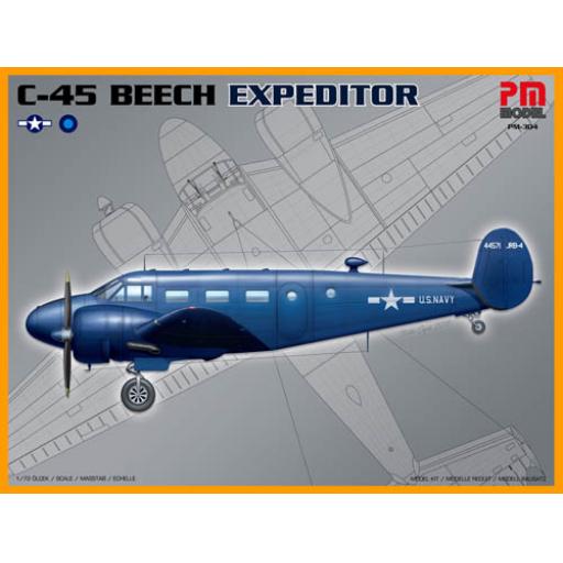 Pm-304 C-45 Beech Expeditor 1:72 Pm Models