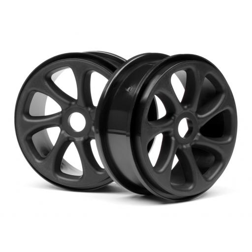 101371 Black Turbine Wheels (2) Hpi